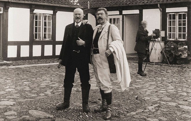 Michael Ancher og P.S. Krøyer. Fotograf ukendt, Center for kort og billeder, Det Kongelige Bibliotek. Foto: Det Kongelige Bibliotek