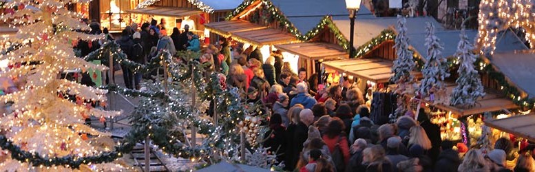 Det tyske julemarked på Højbro Plads.